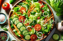 Load image into Gallery viewer, Green Leaves Mix And Vegetables Salad 300 g