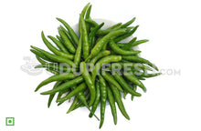 Load image into Gallery viewer, Chilli - Green Long, Medium/ಮೆಣಸಿನಕಾಯಿ - ಹಸಿರು ,  100 g (5560289656996)