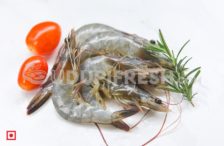 Fresh White Prawns Without Peeled- Medium, 1 kg – udupifresh.com