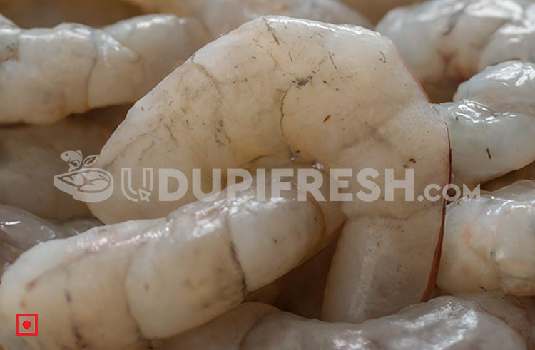 Fresh Peeled Medium White Prawns, 500 g