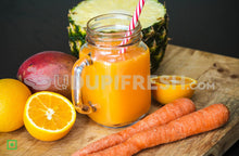 Load image into Gallery viewer, Juice Carrot Orange Pineapple Mango Smoothie, 500 ML
