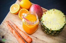 Load image into Gallery viewer, Juice Carrot Orange Pineapple Mango Smoothie, 500 ML
