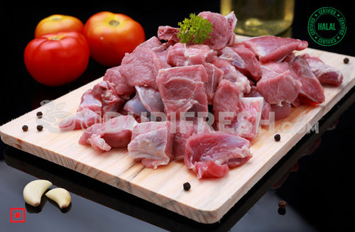 Supreme Low Fat Goat - Curry Cut with bone 500 g (5566213718180)