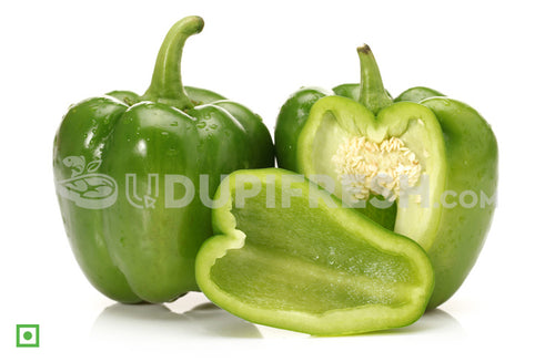 Capsicum - Green/ಕ್ಯಾಪ್ಸಿಕಂ - ಹಸಿರು, 500 g (5560364400804)