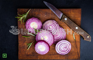 Red Onion Rings Cut, 500 g