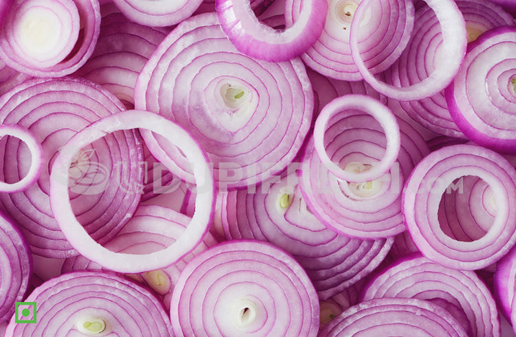 Red Onion Rings Cut, 500 g