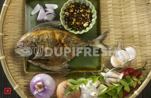 Ready to Cook - Marinate Small Black Pomfret Fish, 1 Kg