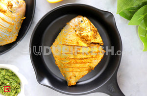 Ready to Cook - Marinated Big White Pomfret Fish