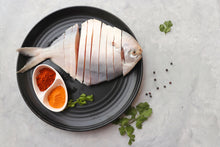 Load image into Gallery viewer, Ready to Cook - Marinate Green Slice Silver Pomfret Fish
